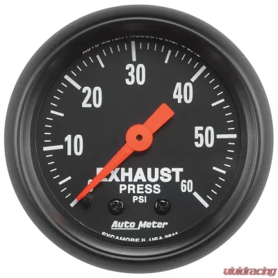 AutoMeter GAUGE; EXHAUST PRESS; 2 1/16in.; 60PSI; MECHANICAL; Z-SERIES - 2611