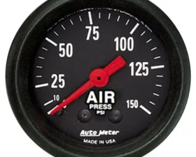 AutoMeter GAUGE; AIR PRESS; 2 1/16in.; 150PSI; MECHANICAL; Z-SERIES