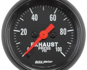 AutoMeter GAUGE; EXHAUST PRESS; 2 1/16in.; 100PSI; DIGITAL STEPPER MOTOR; Z-SERIES