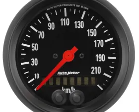AutoMeter GAUGE; SPEEDOMETER; 3 3/8in.; 225KM/H; GPS; Z-SERIES