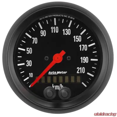 AutoMeter GAUGE; SPEEDOMETER; 3 3/8in.; 225KM/H; GPS; Z-SERIES - 2680-M