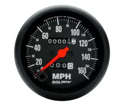 AutoMeter GAUGE; SPEEDOMETER; 3 3/8in.; 160MPH; MECHANICAL; Z-SERIES