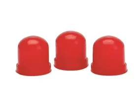 AutoMeter LIGHT BULB BOOTS; RED; QTY. 3