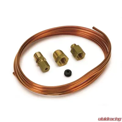 AutoMeter TUBING; COPPER; 1/8in.; 6FT. LENGTH; INCL. 1/8in. NPTF BRASS COMPRESSION FITTING - 3224