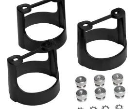 AutoMeter GAUGE BRACKET KIT; 2 5/8in.; BLACK COMPOSITE; QTY 3