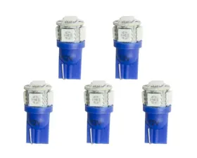 AutoMeter LED BULB; REPLACEMENT; T3 WEDGE; BLUE; 5 PACK