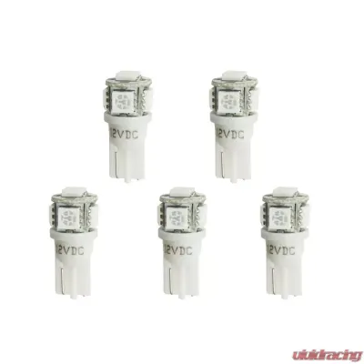 AutoMeter LED BULB; REPLACEMENT; T3 WEDGE; WHITE; 5 PACK - 3288-K