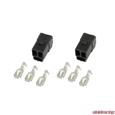 AutoMeter CONNECTOR; WIRING; 3 TERMINAL; FOR ELEC. (SHORT SWEEP) GAUGES; QTY. 2 - 3298