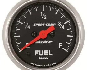 AutoMeter GAUGE; FUEL LEVEL; 2 1/16in.; 0-280O PROGRAMMABLE; SPORT-COMP