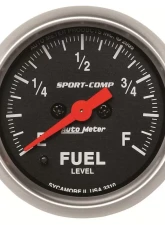 AutoMeter GAUGE; FUEL LEVEL; 2 1/16in.; 0-280O PROGRAMMABLE; SPORT-COMP                                     - 3310 - Image 3