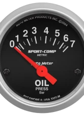 AutoMeter GAUGE; OIL PRESSURE; 2 1/16in.; 7 BAR; ELECTRIC; SPORT-COMP                                     - 3327-M - Image 3