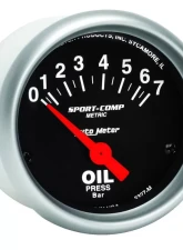 AutoMeter GAUGE; OIL PRESSURE; 2 1/16in.; 7 BAR; ELECTRIC; SPORT-COMP                                     - 3327-M - Image 3