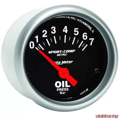 AutoMeter GAUGE; OIL PRESSURE; 2 1/16in.; 7 BAR; ELECTRIC; SPORT-COMP - 3327-M