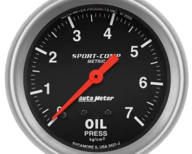AutoMeter GAUGE; OIL PRESSURE; 2 5/8in.; 7.0KG/CM2; MECHANICAL; SPORT-COMP