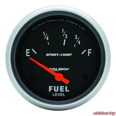 AutoMeter GAUGE; FUEL LEVEL; 2 5/8in.; 240OE TO 33OF; ELEC; SPORT-COMP - 3516