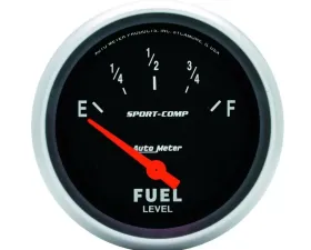 AutoMeter GAUGE; FUEL LEVEL; 2 5/8in.; 0OE TO 30OF; ELEC; SPORT-COMP