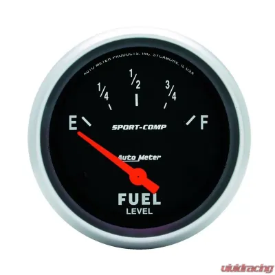 AutoMeter GAUGE; FUEL LEVEL; 2 5/8in.; 0OE TO 30OF; ELEC; SPORT-COMP - 3517