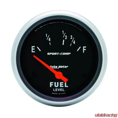 AutoMeter GAUGE; FUEL LEVEL; 2 5/8in.; 16OE TO 158OF; ELEC; SPORT-COMP - 3518
