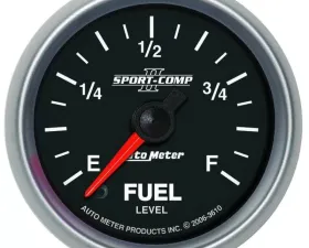 AutoMeter GAUGE; FUEL LEVEL; 2 1/16in.; 0-280O PROGRAMMABLE; SPORT-COMP II
