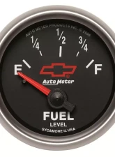 AutoMeter GAUGE; FUEL LEVEL; 2 1/16in.; 0OE TO 90OF; ELEC; CHEVY RED BOWTIE; BLACK                                     - 3613-00406 - Image 6