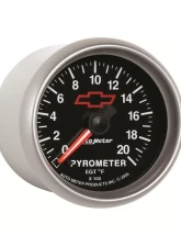 AutoMeter GAUGE; PYROMETER (EGT); 2 1/16in.; 2000deg.F; STEPPER MOTOR; CHEVY RED BOWTIE; B                                     - 3645-00406 - Image 4