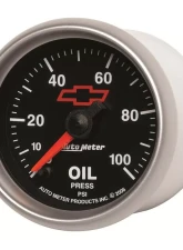 AutoMeter Oil Pressure Gauge 2 1/16in 0-100 PSI Digital Stepper Motor Chevy Red Bowtie                                     - 3653-00406 - Image 4