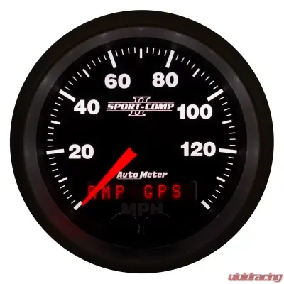 AutoMeter GAUGE; SPEEDOMETER; 3 3/8in.; 140MPH; GPS; SPORT-COMP II - 3680