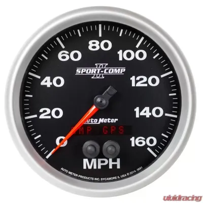 AutoMeter GAUGE; SPEEDOMETER; 5in.; 160MPH; GPS; SPORT-COMP II - 3681