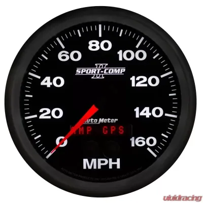 AutoMeter GAUGE; SPEEDOMETER; 5in.; 160MPH; GPS; SPORT-COMP II - 3681