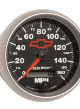 AutoMeter GAUGE; SPEEDOMETER; 3 3/8in.; 160MPH; ELEC. PROGRAMMABLE; CHEVY RED BOWTIE; BLAC                                     - 3688-00406 - Image 5