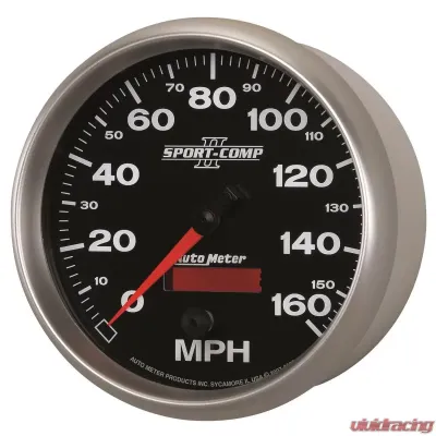 AutoMeter GAUGE; SPEEDOMETER; 5in.; 160MPH; ELEC. PROGRAMMABLE; SPORT-COMP II - 3689