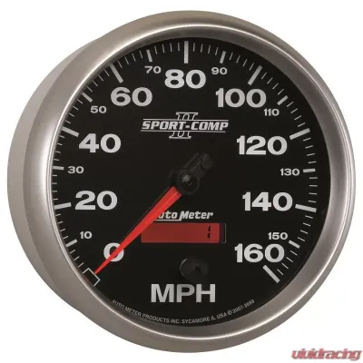 AutoMeter GAUGE; SPEEDOMETER; 5in.; 160MPH; ELEC. PROGRAMMABLE; SPORT-COMP II - 3689
