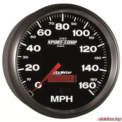 AutoMeter GAUGE; SPEEDOMETER; 5in.; 160MPH; ELEC. PROGRAMMABLE; SPORT-COMP II - 3689
