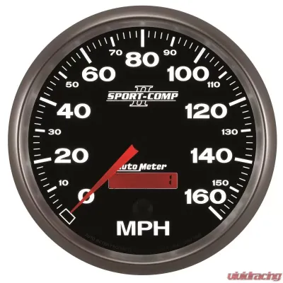 AutoMeter GAUGE; SPEEDOMETER; 5in.; 160MPH; ELEC. PROGRAMMABLE; SPORT-COMP II - 3689