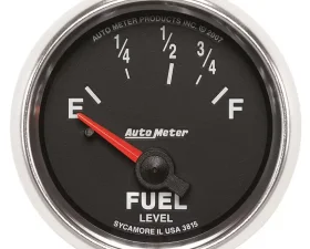 AutoMeter GAUGE; FUEL LEVEL; 2 1/16in.; 73OE TO 10OF; ELEC; GS