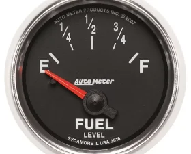 AutoMeter GAUGE; FUEL LEVEL; 2 1/16in.; 240OE TO 33OF; ELEC; GS