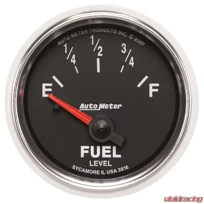 AutoMeter GAUGE; FUEL LEVEL; 2 1/16in.; 240OE TO 33OF; ELEC; GS - 3816