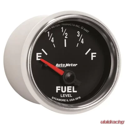 AutoMeter GAUGE; FUEL LEVEL; 2 1/16in.; 240OE TO 33OF; ELEC; GS - 3816