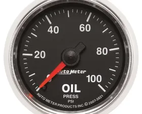 AutoMeter GAUGE; OIL PRESSURE; 2 1/16in.; 100PSI; MECHANICAL; GS