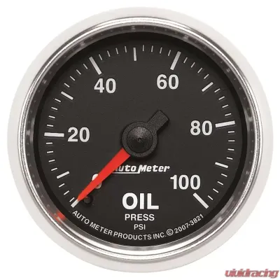 AutoMeter GAUGE; OIL PRESSURE; 2 1/16in.; 100PSI; MECHANICAL; GS - 3821