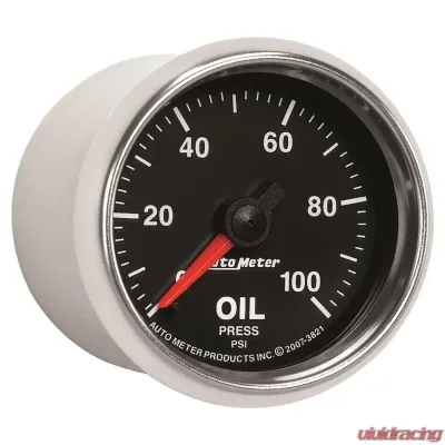 AutoMeter GAUGE; OIL PRESSURE; 2 1/16in.; 100PSI; MECHANICAL; GS - 3821