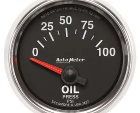 AutoMeter GAUGE; OIL PRESSURE; 2 1/16in.; 100PSI; ELECTRIC; GS