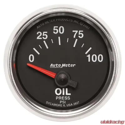 AutoMeter GAUGE; OIL PRESSURE; 2 1/16in.; 100PSI; ELECTRIC; GS - 3827