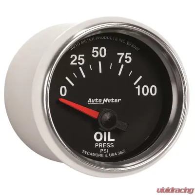 AutoMeter GAUGE; OIL PRESSURE; 2 1/16in.; 100PSI; ELECTRIC; GS - 3827
