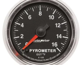 AutoMeter GAUGE; PYROMETER (EGT); 2 1/16in.; 1600deg.F; DIGITAL STEPPER MOTOR; GS