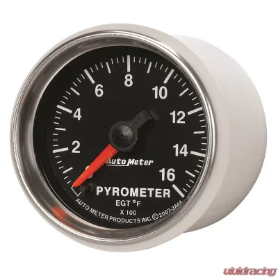 AutoMeter GAUGE; PYROMETER (EGT); 2 1/16in.; 1600deg.F; DIGITAL STEPPER MOTOR; GS - 3844