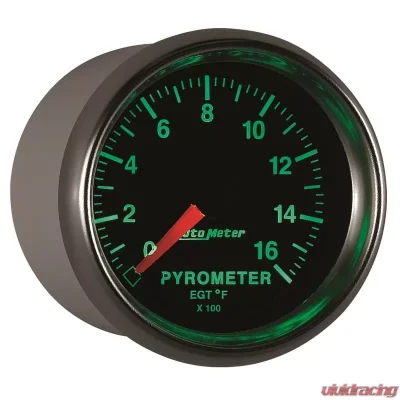 AutoMeter GAUGE; PYROMETER (EGT); 2 1/16in.; 1600deg.F; DIGITAL STEPPER MOTOR; GS - 3844