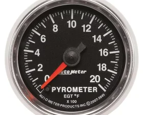 AutoMeter GAUGE; PYROMETER (EGT); 2 1/16in.; 2000deg.F; DIGITAL STEPPER MOTOR; GS