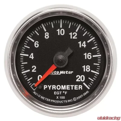 AutoMeter GAUGE; PYROMETER (EGT); 2 1/16in.; 2000deg.F; DIGITAL STEPPER MOTOR; GS - 3845