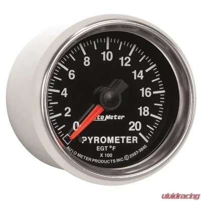 AutoMeter GAUGE; PYROMETER (EGT); 2 1/16in.; 2000deg.F; DIGITAL STEPPER MOTOR; GS - 3845